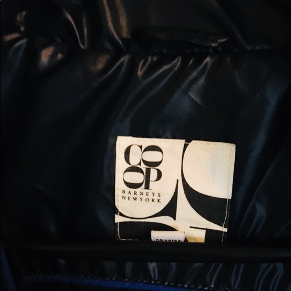 Barney’s CO OP  Puffer Utility Jacket Small  Navey - Picture 4 of 6